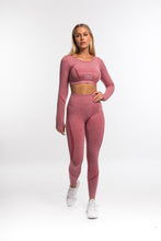 Load image into Gallery viewer, Emerge Pink Seamless Leggings