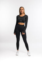 Load image into Gallery viewer, Emerge Black Seamless Top