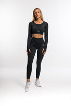 Load image into Gallery viewer, Emerge Black Seamless Leggings