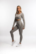 Load image into Gallery viewer, Emerge Grey Seamless Leggings